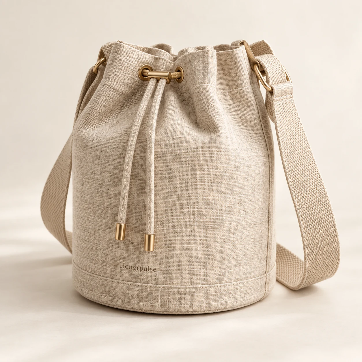 Linen Day Bucket in Natural