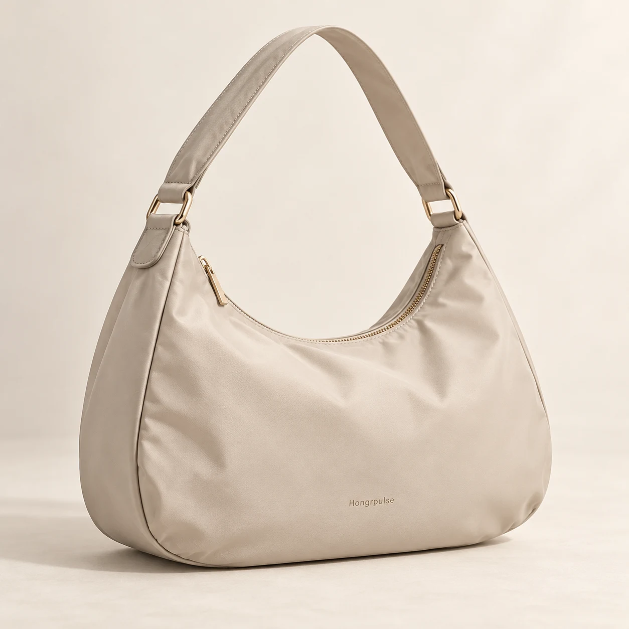 Muse Nylon Hobo in Stone