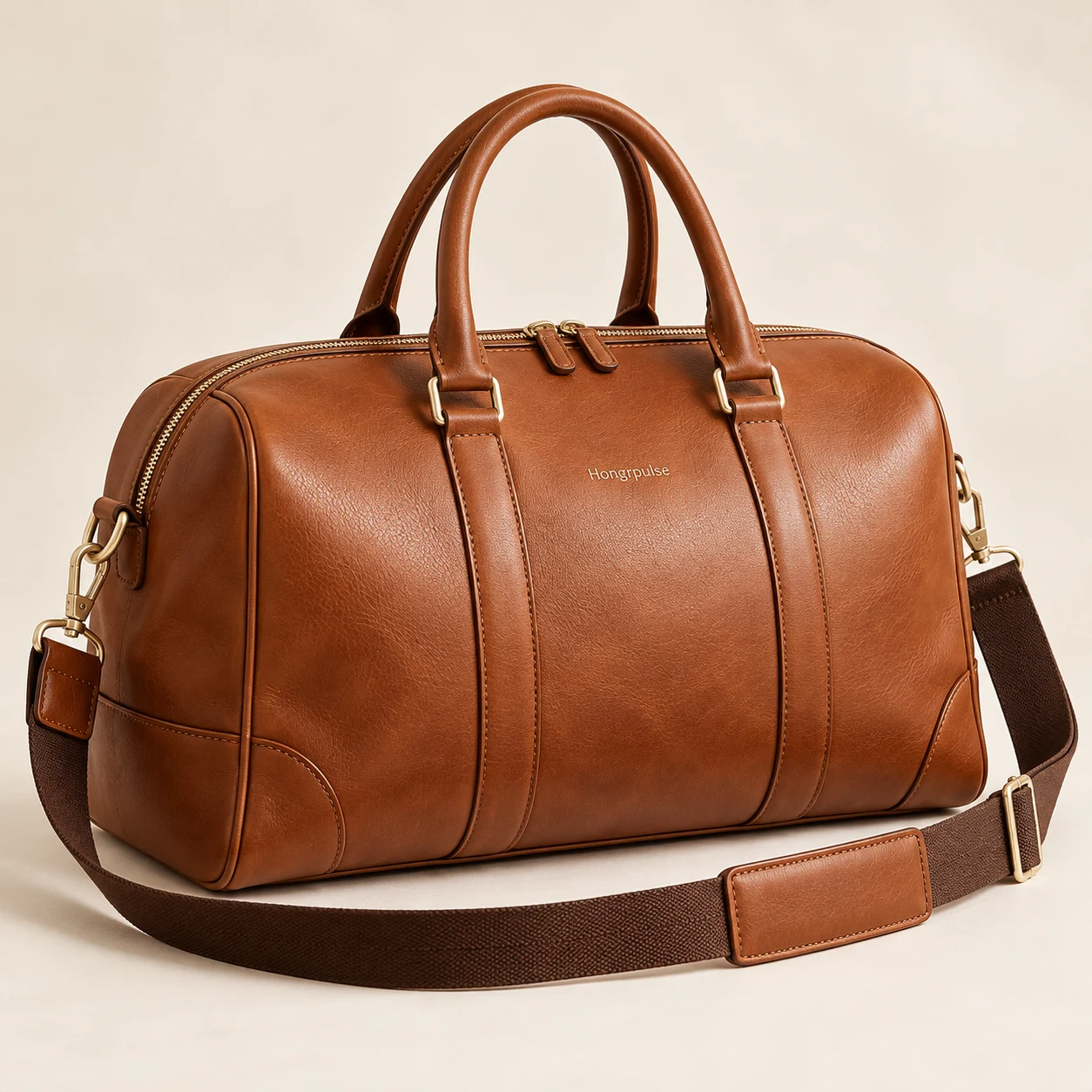 Seren Travel Satchel in Cognac